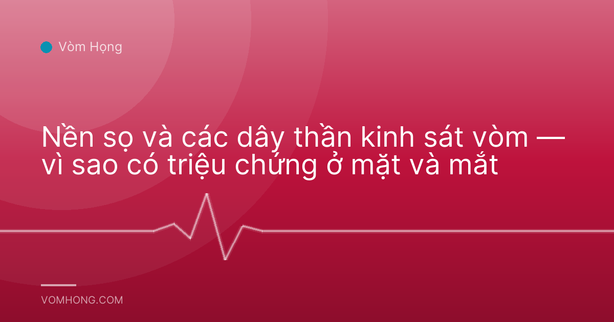Nền sọ và các dây thần kinh sát vòm — vì sao có triệu chứng ở mặt và mắt